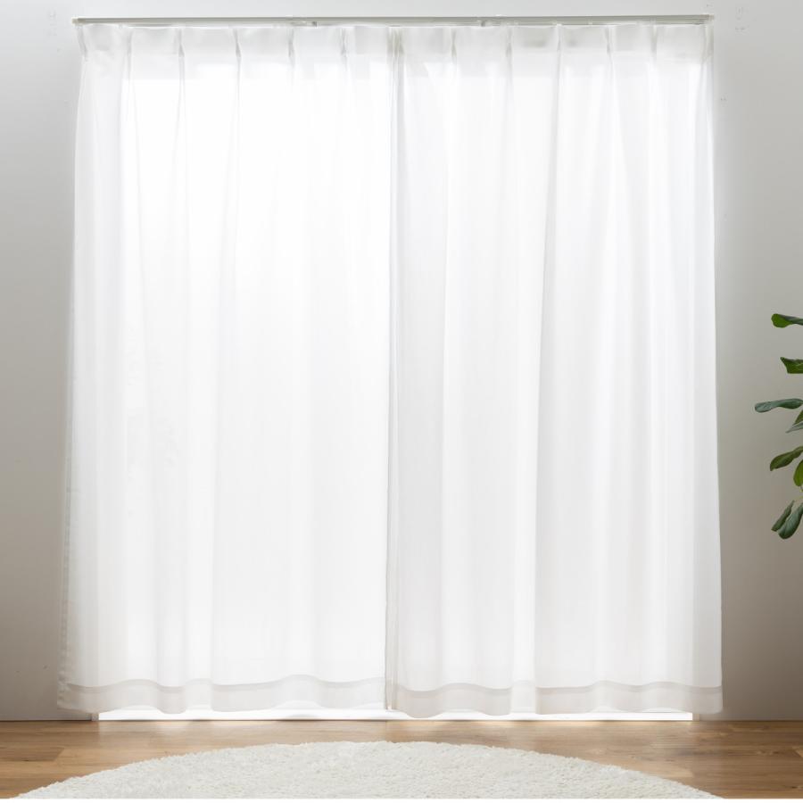 遮光カーテン 1級遮光 レースセット UVカット 幅100〜200×丈105〜230cm