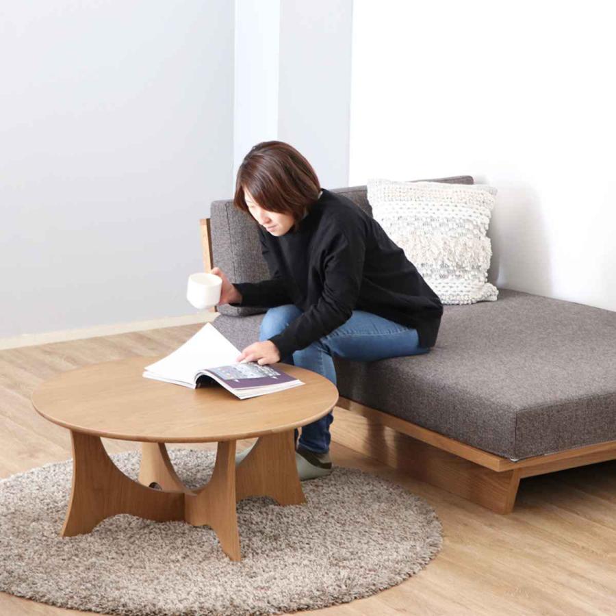 東馬（Tohma） ローテーブル 丸型 高さ36cm センターテーブル メディチ