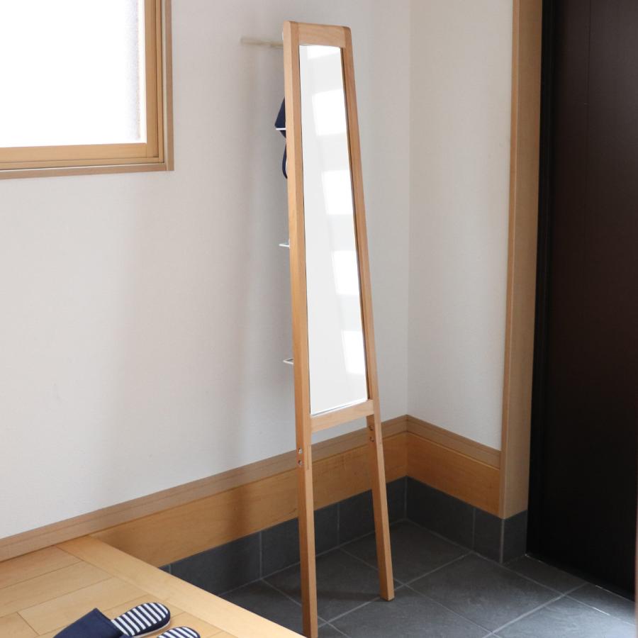弘益 立てかけミラー 全身鏡 背面収納 リヴ ( スリム 幅 31cm 弘益 立てかけミラー 全身鏡 背面収納 リヴ ( スリム 幅 31cm