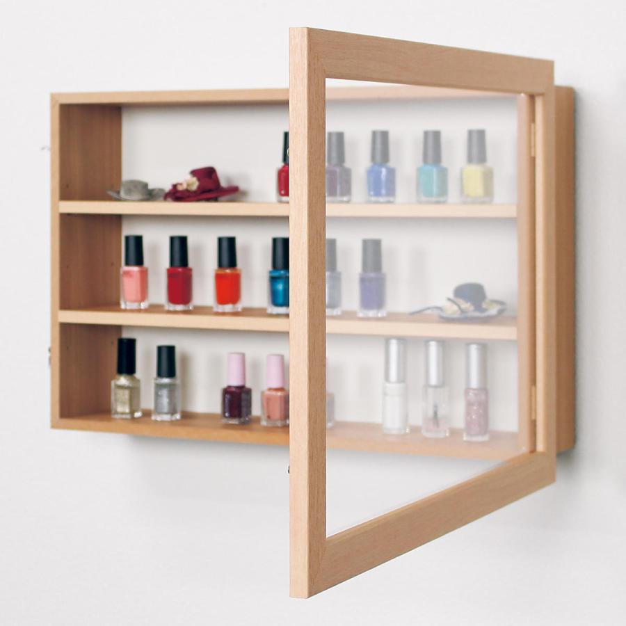 コレクションケース 48×33cm カバー扉付き メイク道具 L405 （ ケース