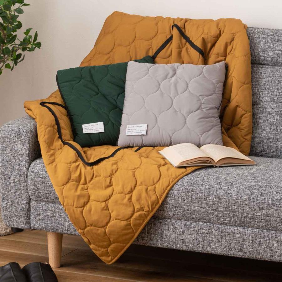 クッションブランケット 2WAY ハーフサイズ アウトドア （ 大判