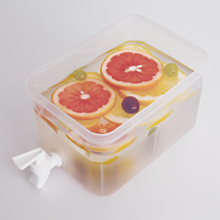 ホットドリンク用冷温庫 3段 小久保工業所 ドリンクサーバー 蛇口付き 3L 冷蔵庫 プラスチック