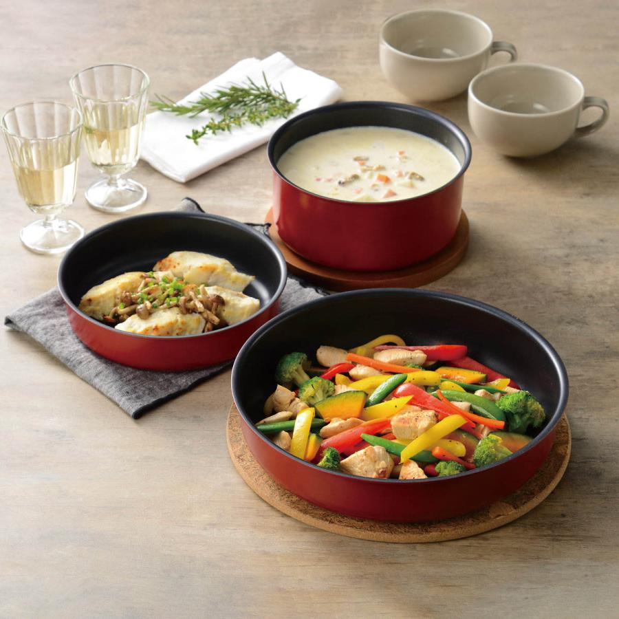 和平フレイズ フライパン 5点セット IH対応 トテトル 蓋付き 着脱