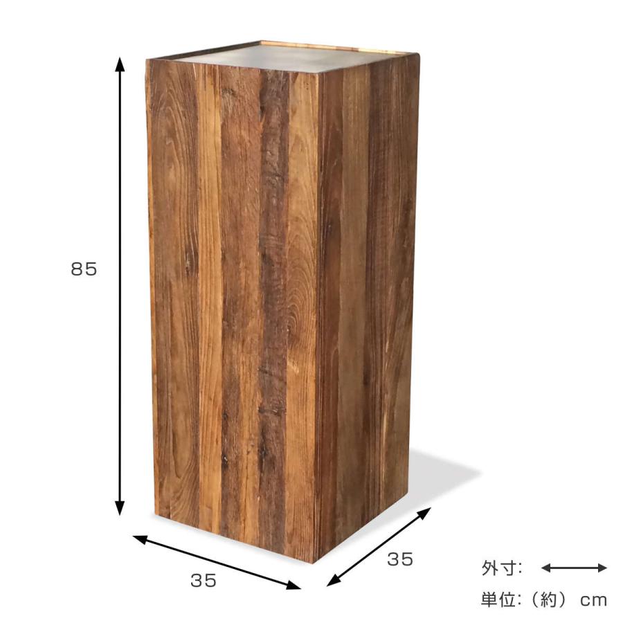 サイドテーブル 北欧 木製 コンソールテーブル 高さ85cm （ インテリア テーブル ナイトテーブル ディスプレイ 飾り アート 台 正方形 スクエア 四角 ）｜interior-palette｜02