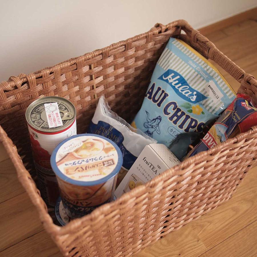 フェイクラタンバスケット３つセット フェイクラタンバスケット3つセット