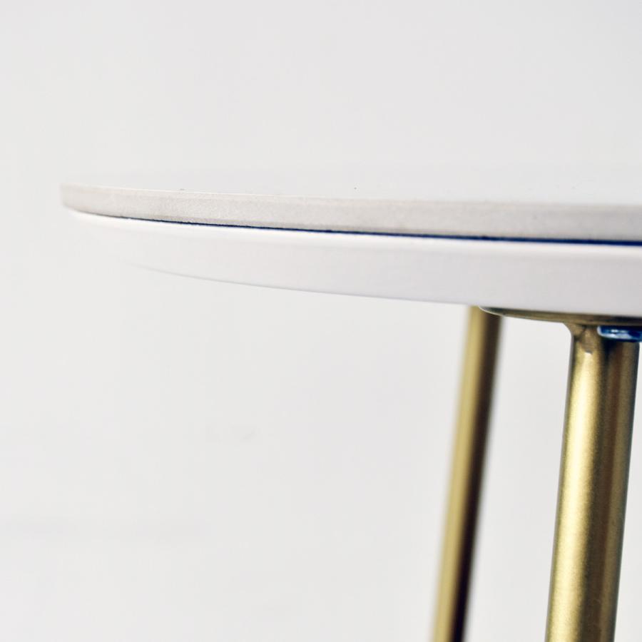 サイドテーブル 丸 収納 大理石調 高さ53cm （ ワインラック グラスホルダー付き サブテーブル ナイトテーブル ミニテーブル ）｜interior-palette｜21