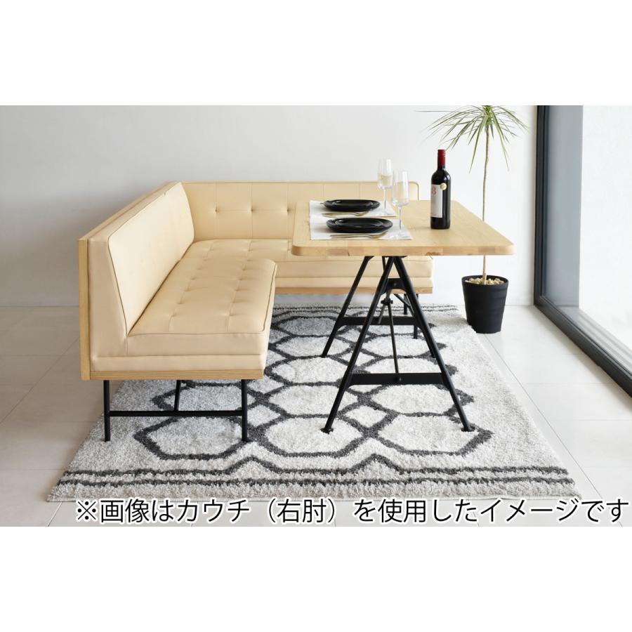 GART カウチソファ 左肘タイプ ヴィンテージ調 PVCレザー張り 幅 GART カウチソファ 左肘タイプ ヴィンテージ調 PVCレザー張り 幅