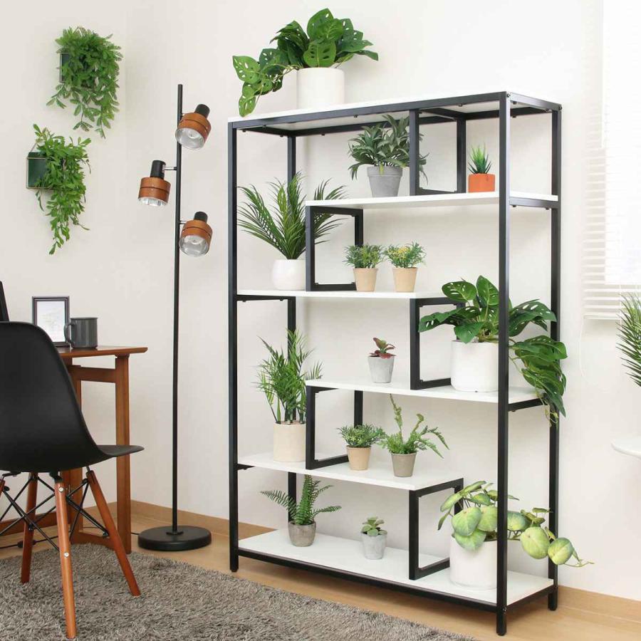 不二貿易（Fuji Boeki） ディスプレイラック 幅100cm 6段 ジグザグ型