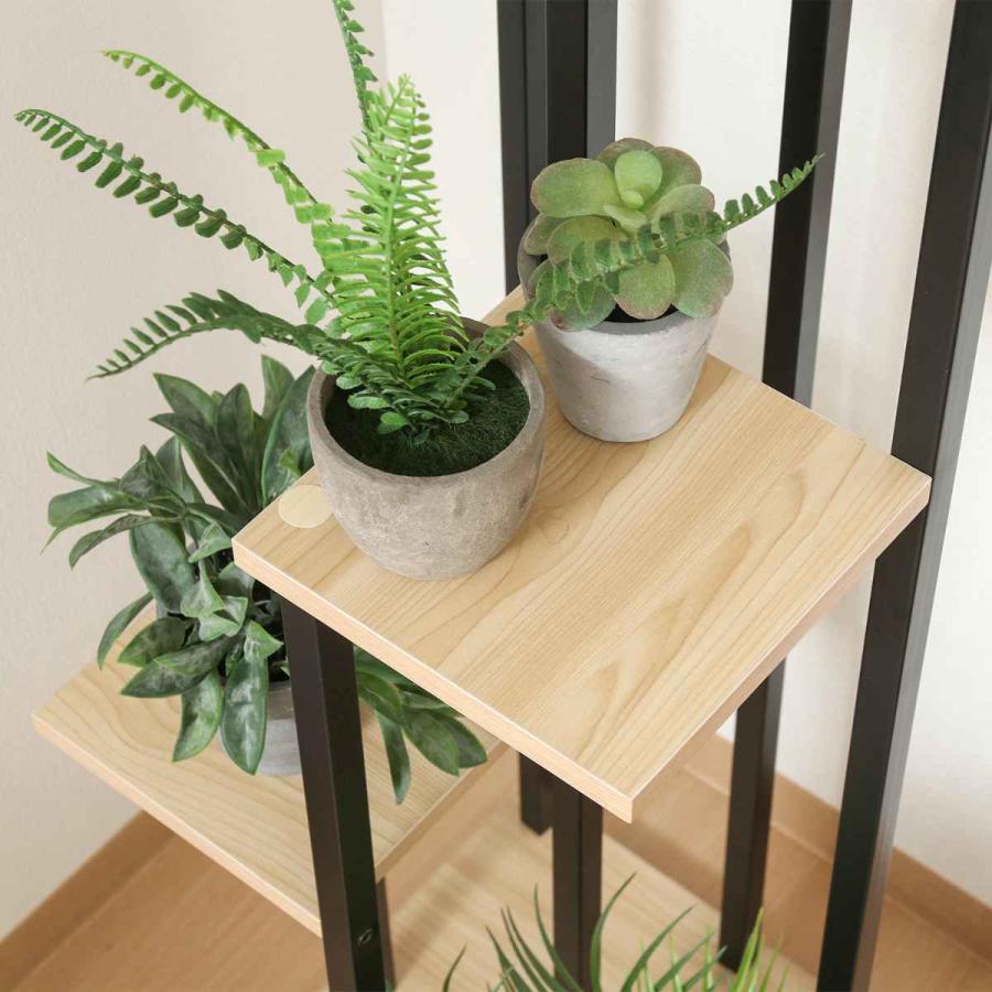 レトロ オープンシェルフ 飾り棚 ラック 花台 ディスプレイ ディスプレイシェルフ 格子 高さ142cm オープンラックガーデンラック