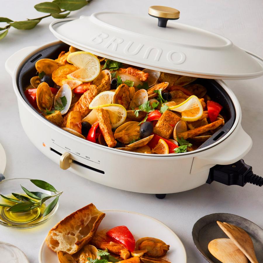 BRUNO crassy+ ブルーノ オーバルホットプレート 楽天市場】無料ラッピング ホットプレート BRUNO crassy+ ブルーノ