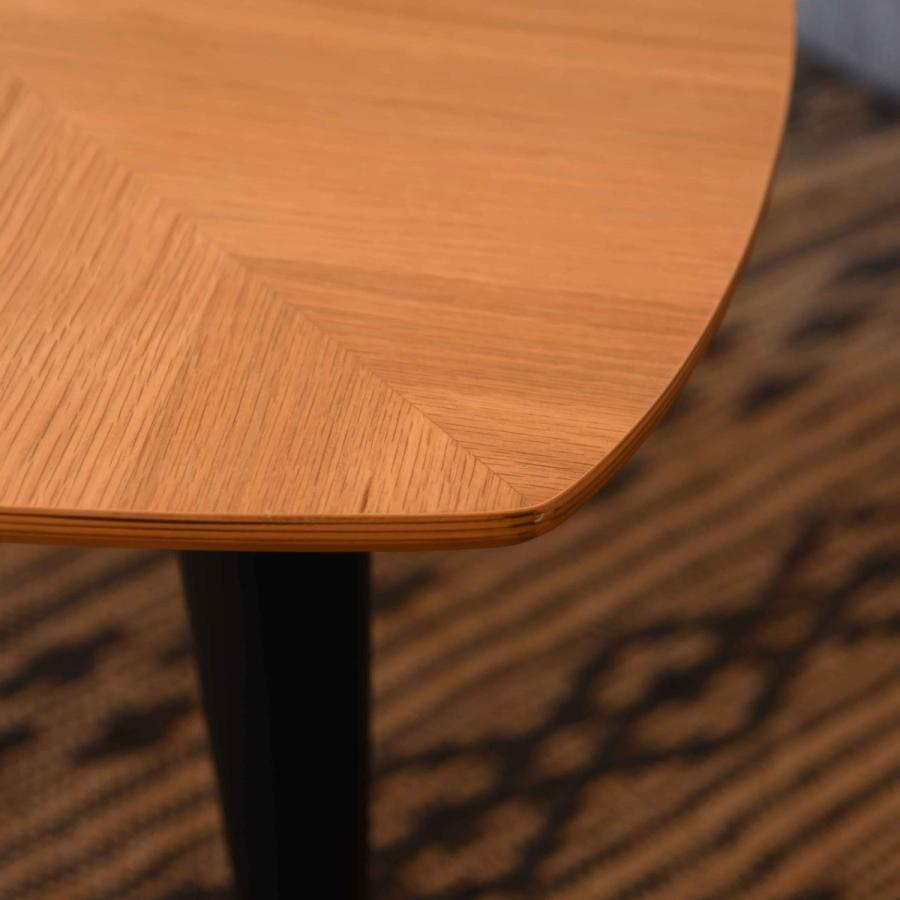 ローテーブル 折りたたみ 幅90cm センターテーブル リーフ （ 90×60cm