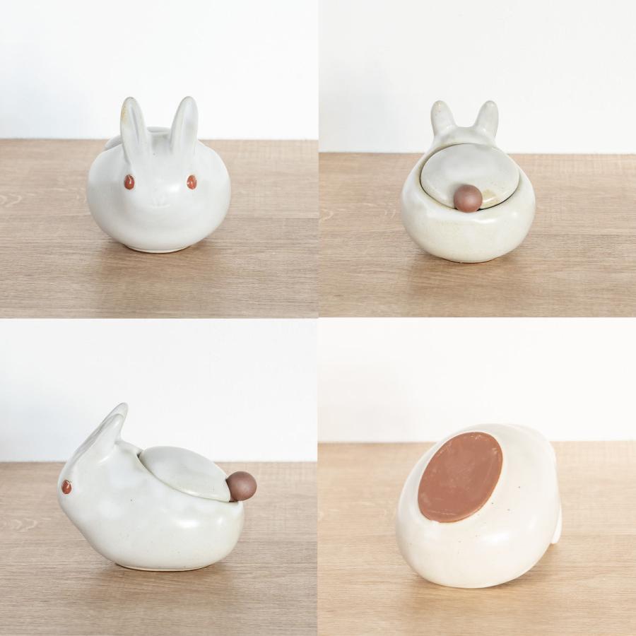 調味料入れ アイクラフトD うさぎポット （ 卓上 食洗機対応 スプーン