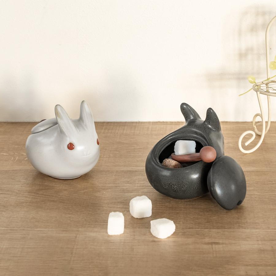 調味料入れ アイクラフトD うさぎポット （ 卓上 食洗機対応 スプーン