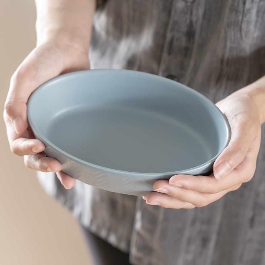グラタン皿 オーバル 18.5cm M ヘリンボーン 耐熱陶器 （ 電子レンジ対応 オーブン対応 ガス火対応 耐熱皿 オーブンウェア ）｜interior-palette｜16