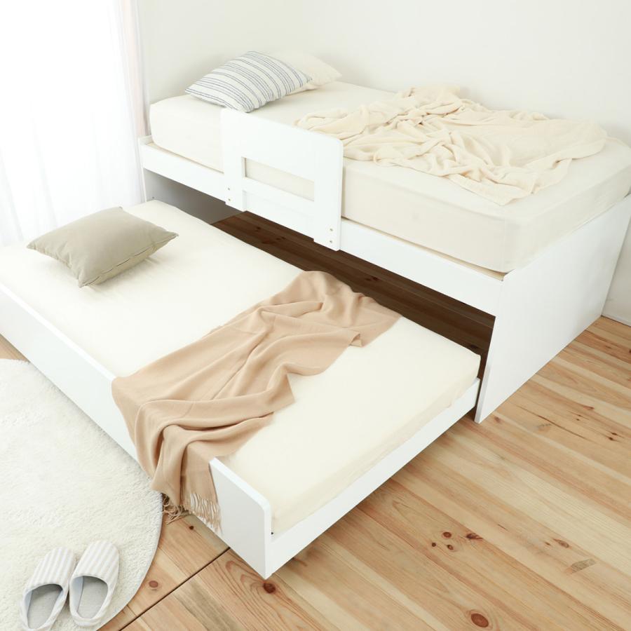 親子ベッド シングル スライド式収納 すのこ （ ベッド ベット 2段ベッド 二段ベッド 子供 大人 木製 ）｜interior-palette｜18