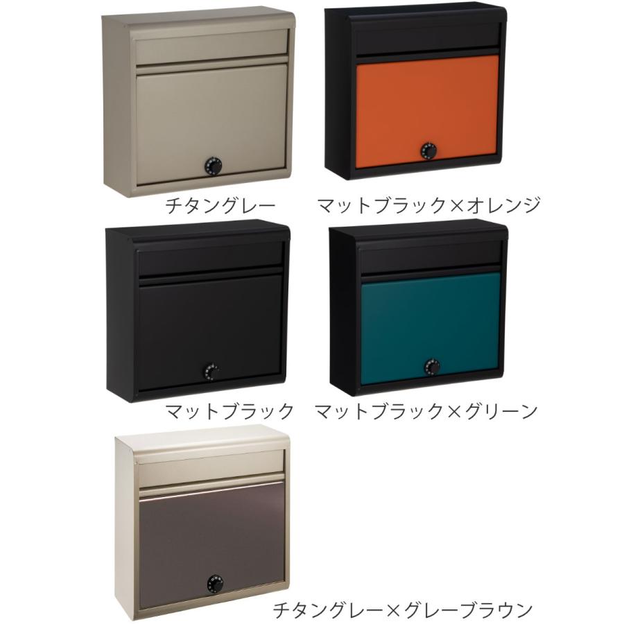 GREEN LIFE 郵便ポスト 亜鉛メッキポスト ダイヤル錠 壁掛け GREEN LIFE 郵便ポスト 亜鉛メッキポスト ダイヤル錠 壁掛け