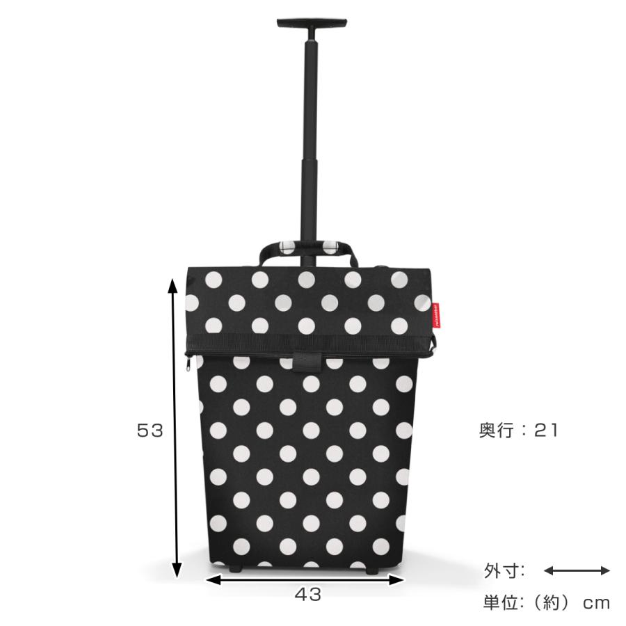 ショッピングカート reisenthel TROLLEY M FRAME DOTS WHITE （ 買い物カート トローリー カート キャリーカート 2輪 43L 大容量 ）｜interior-palette｜03