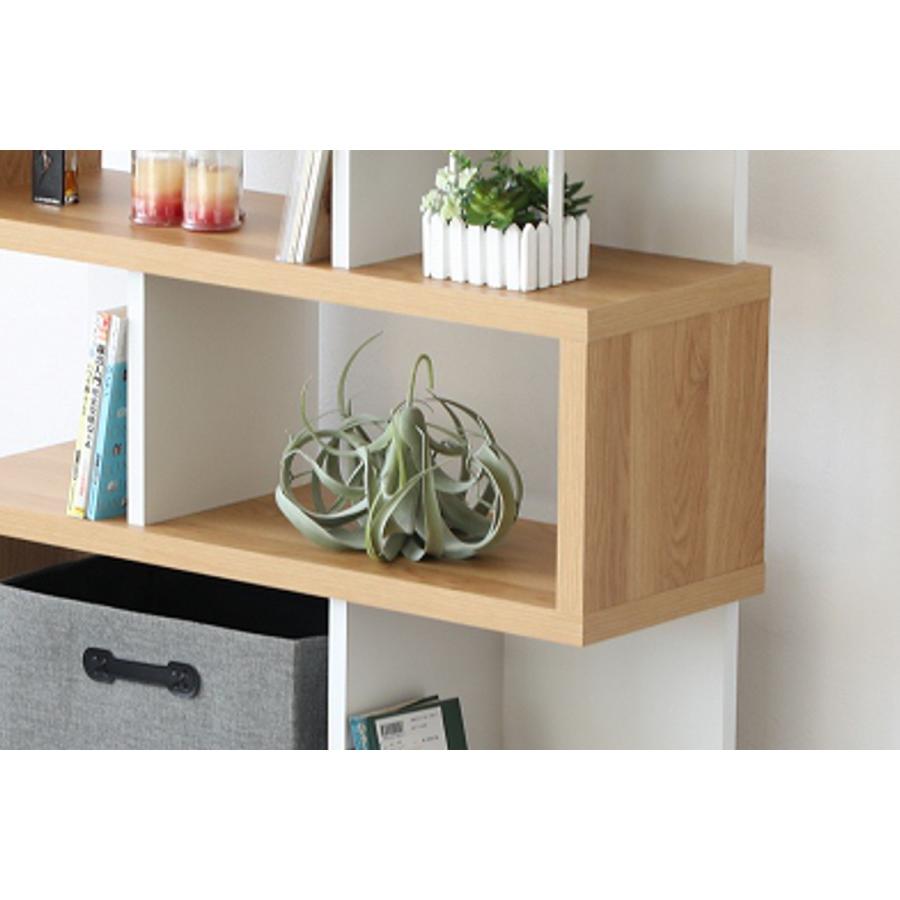 ジグザグラック 4段 オープンラック 日本製 幅88cm （ ラック 棚 S字