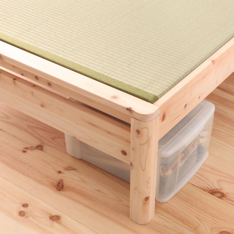 畳ベッド シングル 国産ひのき 簡単組立 天然木 日本製 （ 畳 い草 い草ベッド い草床板 ひのき ヒノキ ベッド ベッドフレーム ベット 木製 ）｜interior-palette｜11