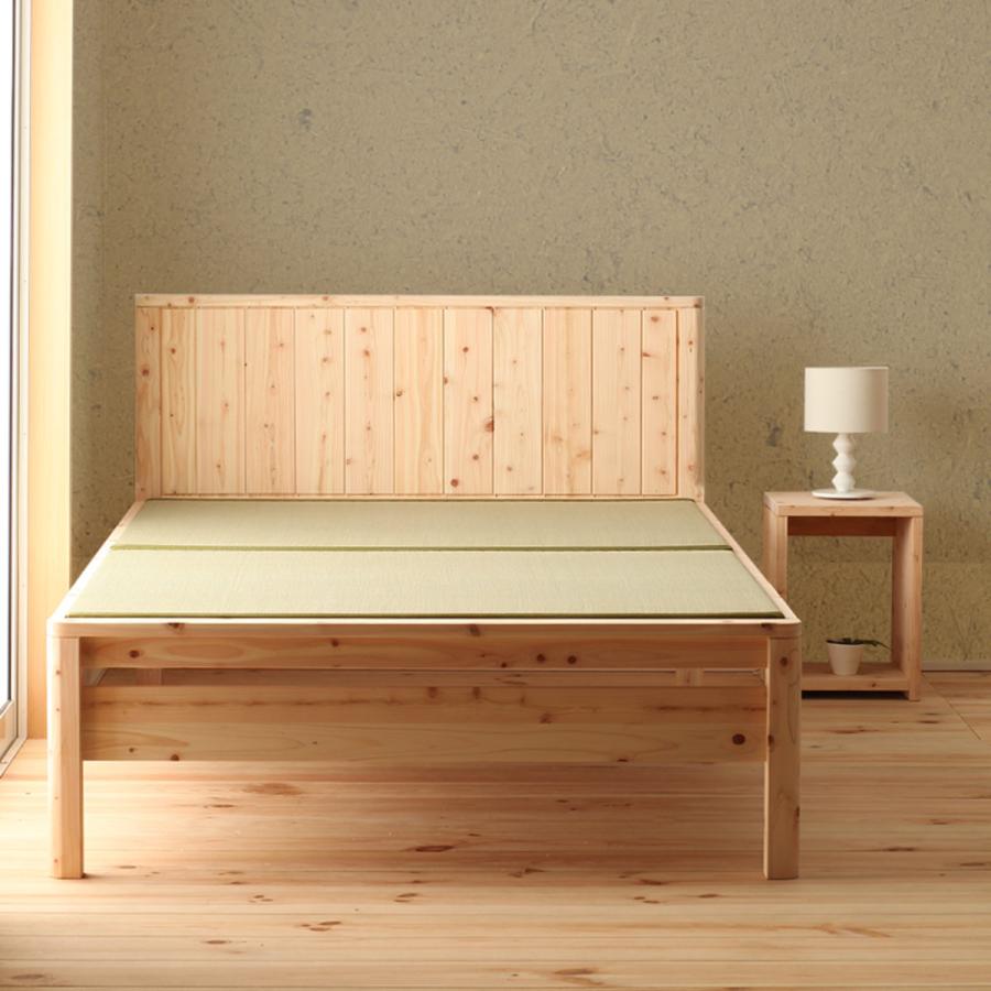 畳ベッド シングル 国産ひのき 簡単組立 天然木 日本製 （ 畳 い草 い草ベッド い草床板 ひのき ヒノキ ベッド ベッドフレーム ベット 木製 ）｜interior-palette｜10