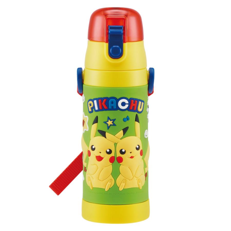 スケーター 水筒 480ml 3Dロック付ダイレクトボトル ピカチュウ21