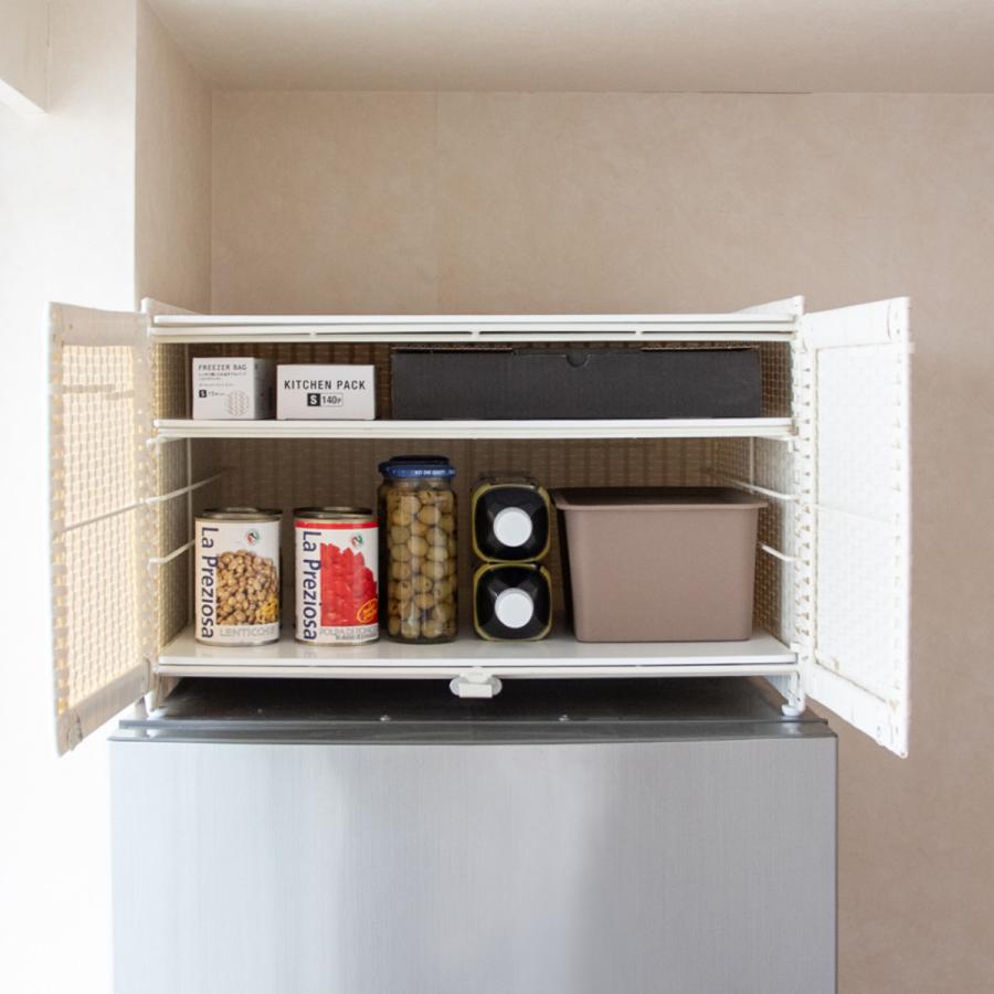 冷蔵庫上ラック Rifero リフェロ （ キッチンラック 冷蔵庫収納 冷蔵庫