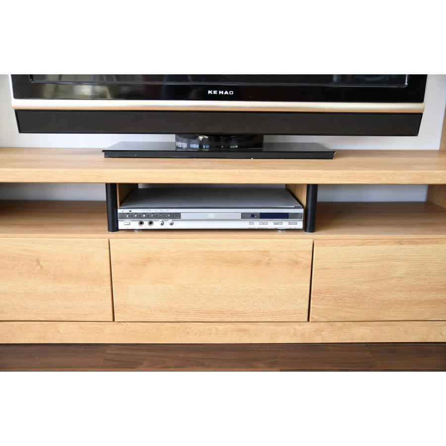 テレビボード 壁面収納 ハイタイプ LEDライト付 幅190cm （ 開梱設置