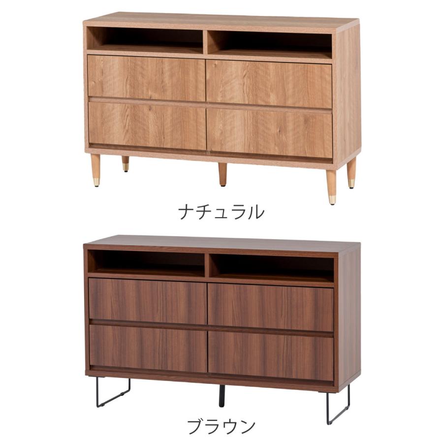 ワイドチェスト 2段4杯 ナチュラルモダン 日本製 幅120cm （ チェスト 引出し 収納 家具 ラック 棚 完成品 ）｜interior-palette｜06