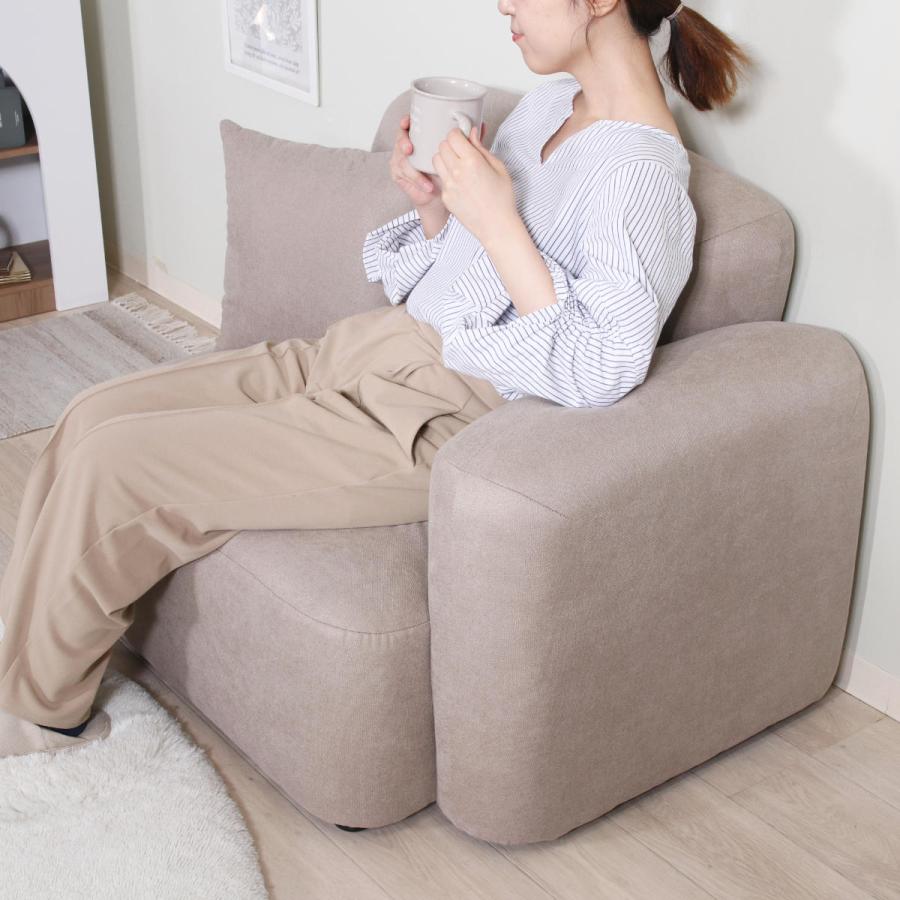 肘左側1人掛け１台・ローソファー　　ベルメゾン 肘左側1人掛け1台・ローソファー ベルメゾン 組み合わせて使える撥水・防