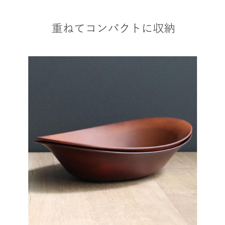 カレー＆パスタ皿 26cm SEE カレー皿 プラスチック 同色5枚セット （ 食洗機対応 電子レンジ対応 木製風 木目調 ）｜interior-palette｜09