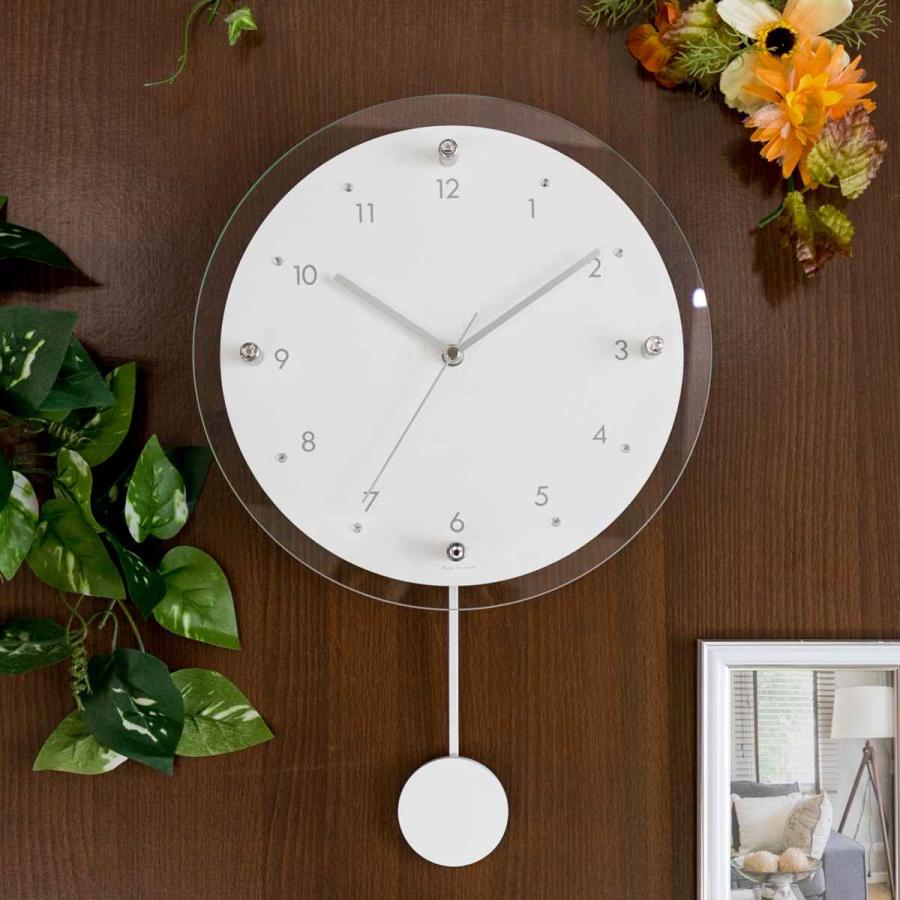 ノア精密 掛け時計 電波振子掛時計 アンティールII MAG 夜間秒針停止