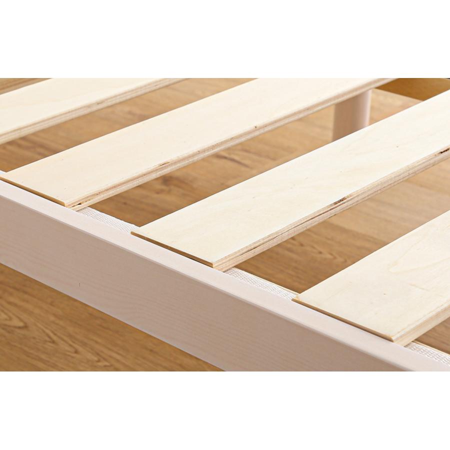 すのこベッド セミダブル 北欧パイン 天然木 耐荷重200kg （ ヘッド