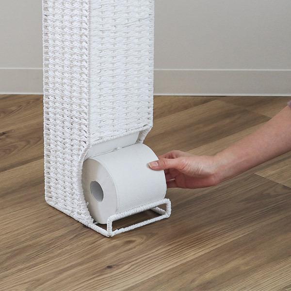 トイレットペーパーストッカー トイレ収納 スリム トイレットペーパーラック ストッカー 収納ラック ボックス アジアンテイスト ケース インテリアパレットヤフー店 通販 Yahoo ショッピング