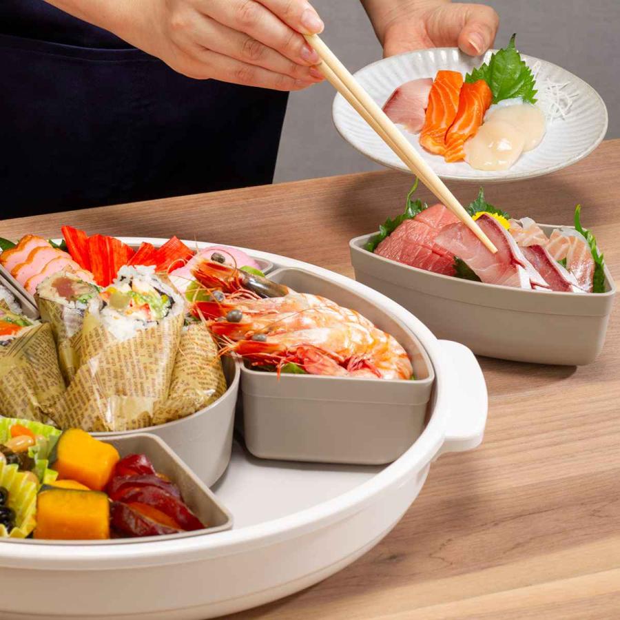 オードブル皿 39cm 仕切り皿 プラスチック （ オードブル容器 盛皿  