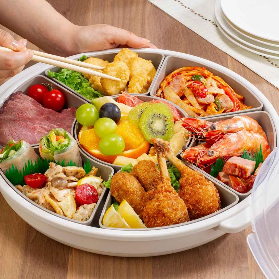 オードブル皿 39cm 仕切り皿 プラスチック （ オードブル容器 盛皿  