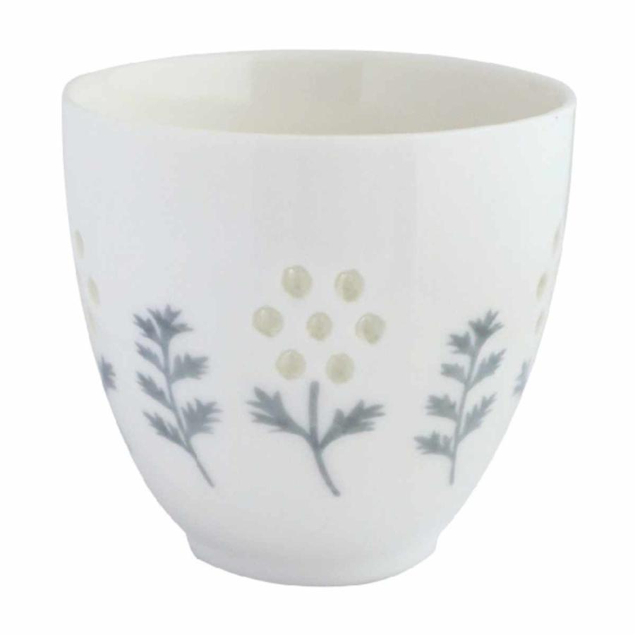 アルタ 湯呑み 200ml 透かし彫り いろあかり 磁器 （ 食洗機対応 電子