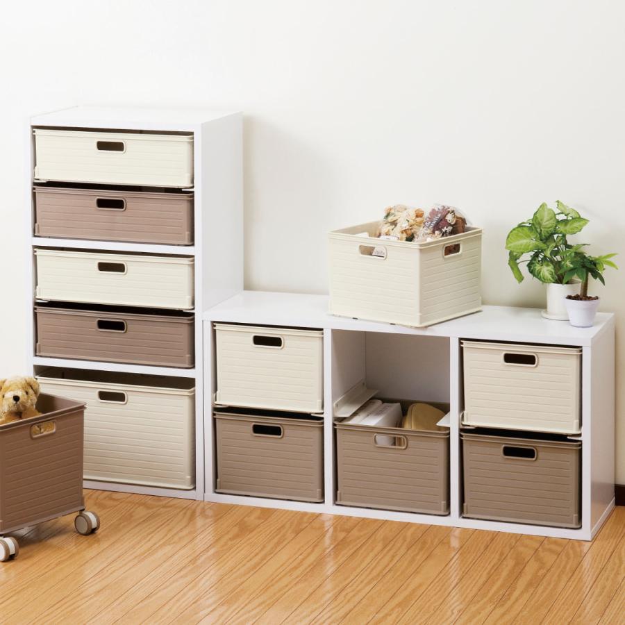 収納ボックス カラーボックス用 高さ19cm （ 幅26×奥行26×高さ19cm