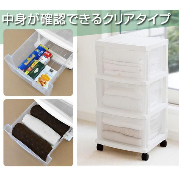クローゼット収納ケース 深型ストッカー 3段 収納ボックス プラスチック 引き出し インテリアパレットヤフー店 通販 Yahoo ショッピング