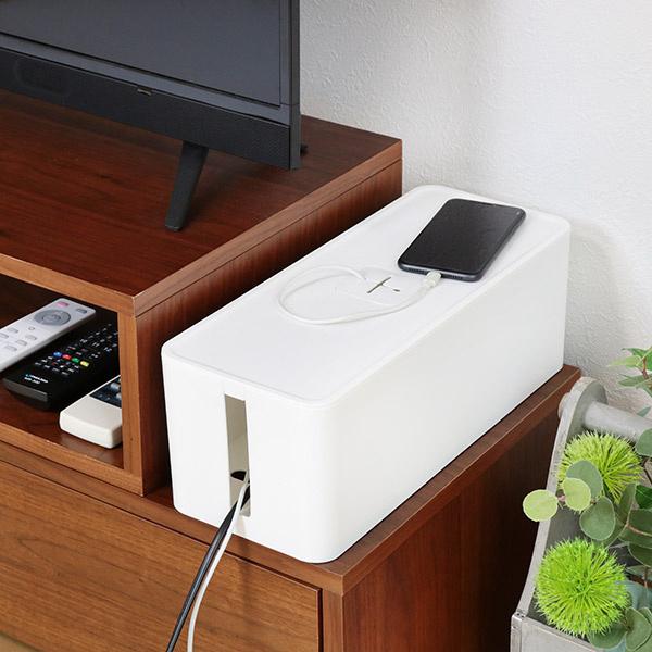ケーブルボックス コード ケーブル 収納 6口対応 コードボックス 6個セット （ コード収納 ケーブル収納 コードケース ）_12