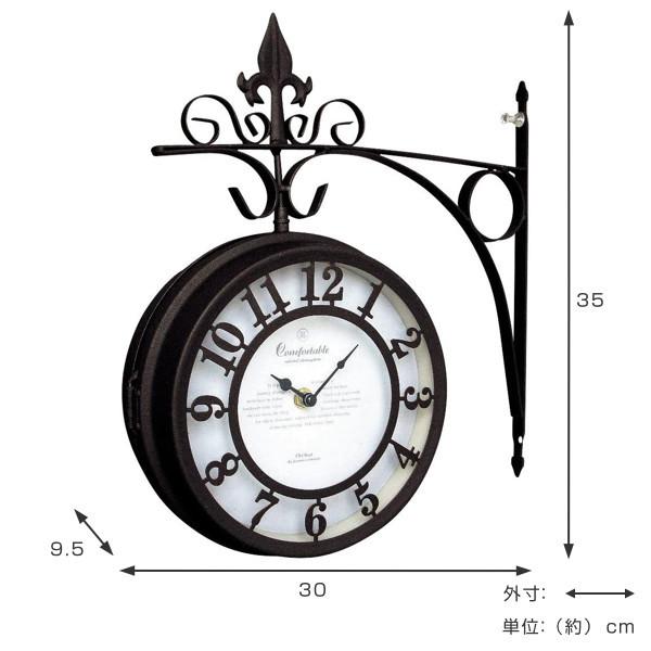 両面時計 OLD STREET BOTHSIDE CLOCK L （ 掛け時計 ボスサイドクロック オブジェ ）｜interior-palette｜07