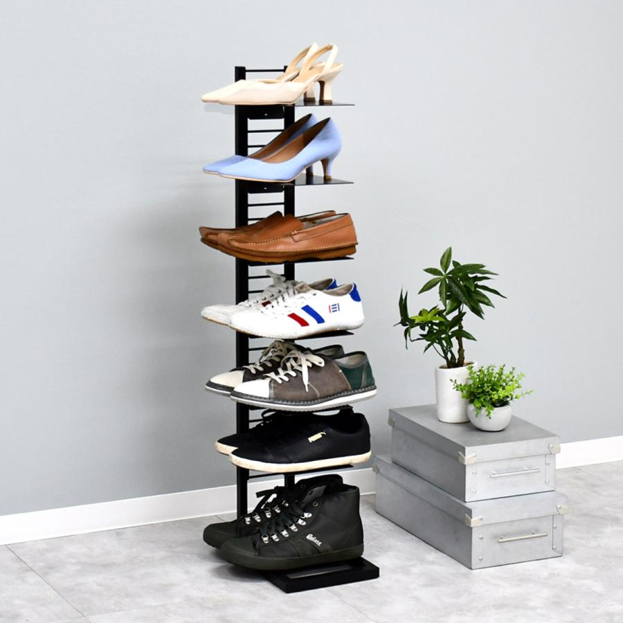 ヒールラック シューズラック フロートシューズラックシングル 7段 （ 下駄箱 靴