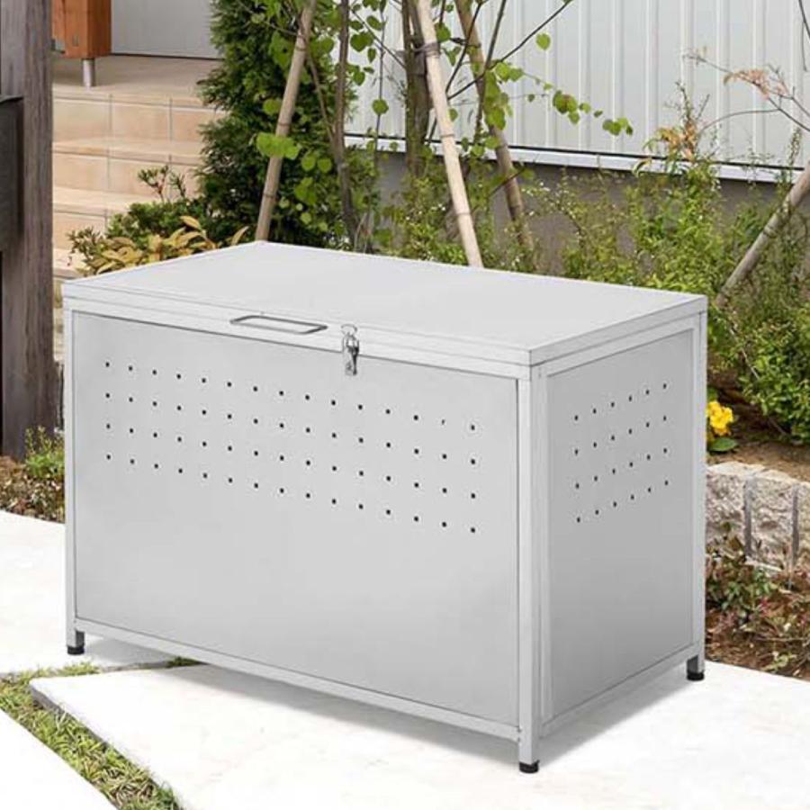 SANKA ゴミ収納庫 屋外用 200L ステンレス保管庫 （ ごみ箱 200