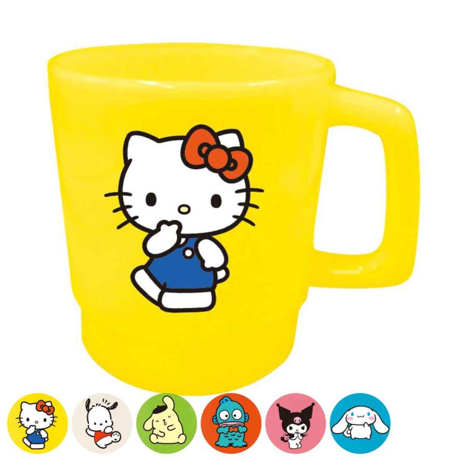 大西賢製販 コップ 350ml 取っ手付き サンリオ プラスチック （ 電子