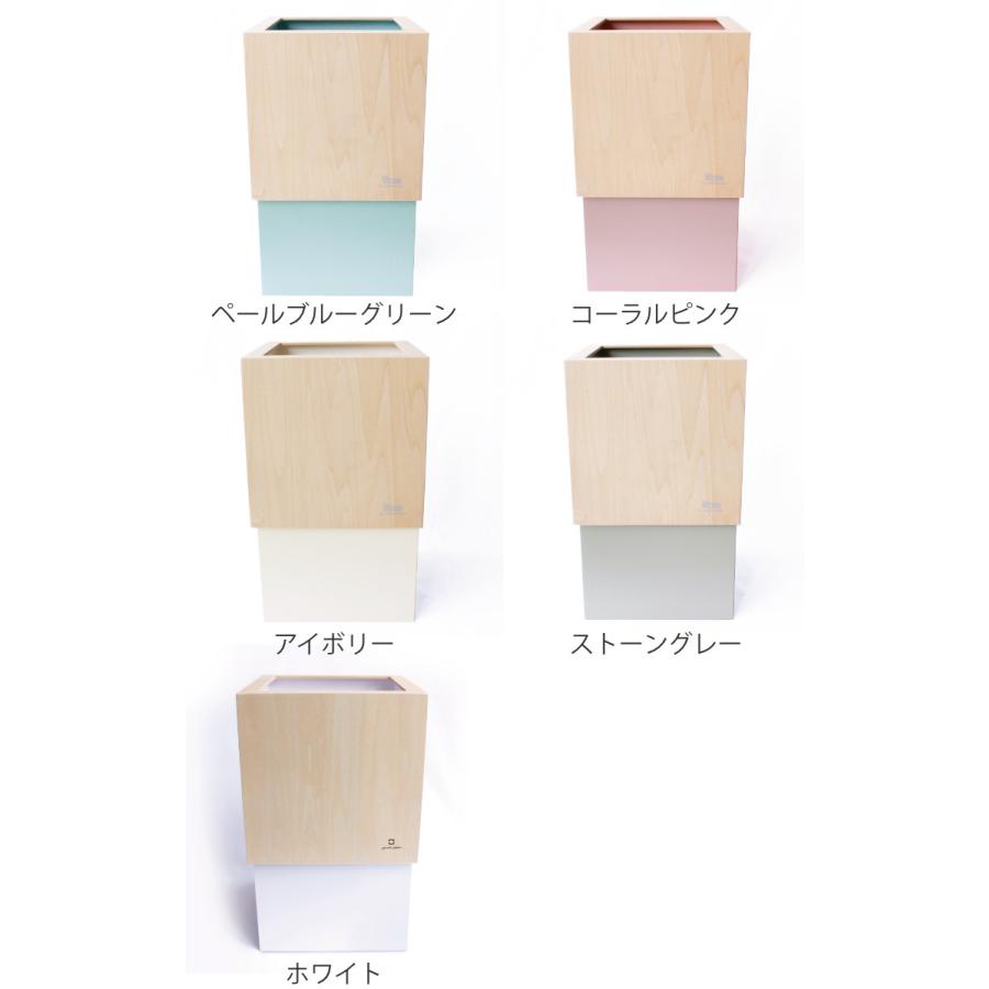 ゴミ箱 木製 4L W CUBE （ ダストボックス ごみ箱 4リットル おしゃれ 袋 見えない スリム リビング 四角 小さい 北欧 分別 幅15 ）｜interior-palette｜16