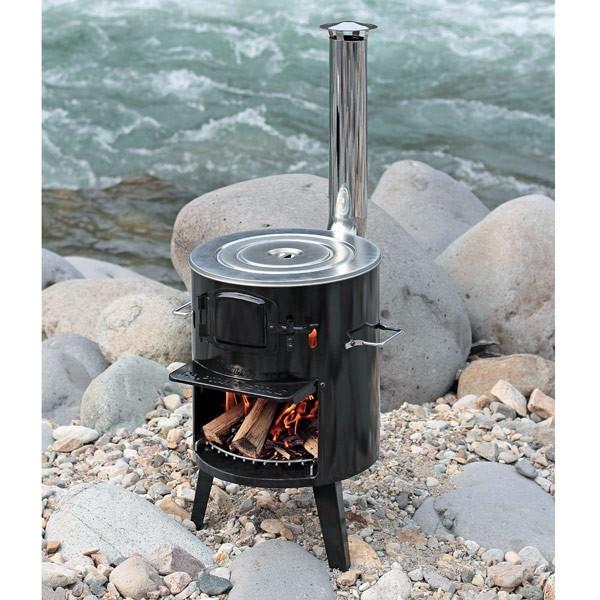 【美品】CAPTAINSTAG KamaDo バーベキューコンロ　煙突　ストーブ CAPTAIN STAG（キャプテンスタッグ） 煙突ストーブ KAMADO かまど