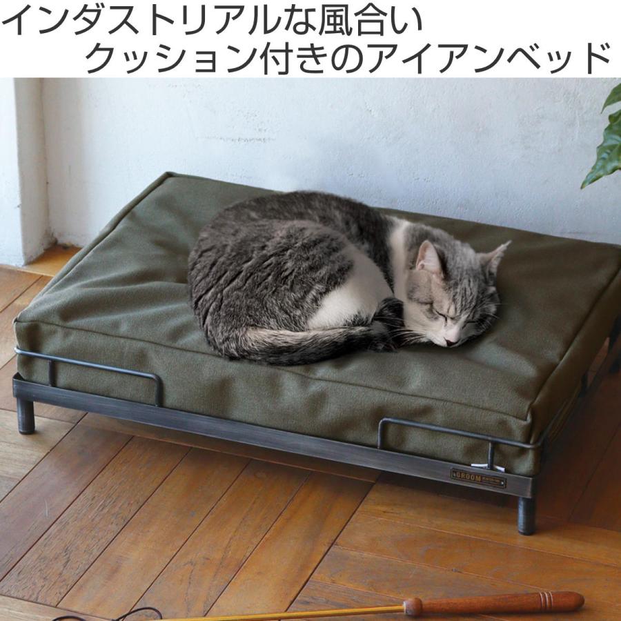 ベッド 猫 アイアンベッド クッション付き 洗える （ ペットベッド 猫用ベッド 猫用 ペット用 アイアン クッション付 おしゃれ ）｜interior-palette｜02
