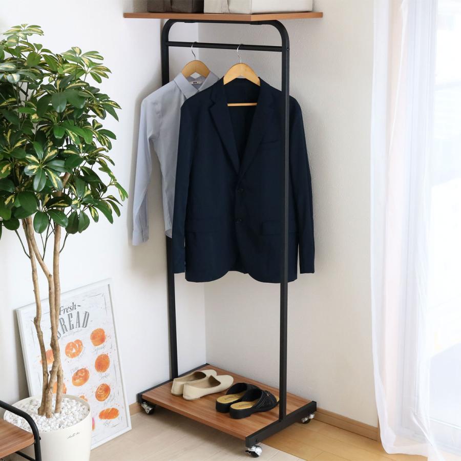 ハンガーラック キャスター付 Sled 幅60cm （ コートハンガー ポール