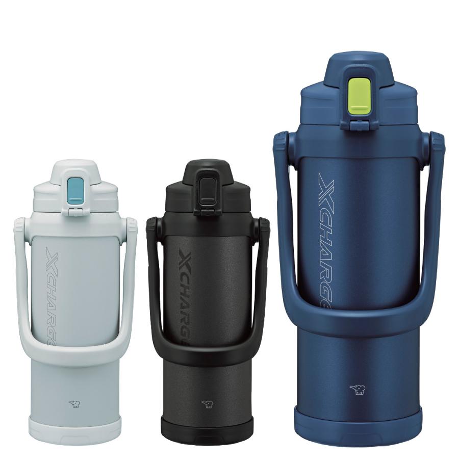 新品象印2リットルステンレスクール直飲みボトル持ち手付大容量水筒2本セット 象印（ZOJIRUSHI） 水筒 2.06L ステンレスクールボトル TUFF