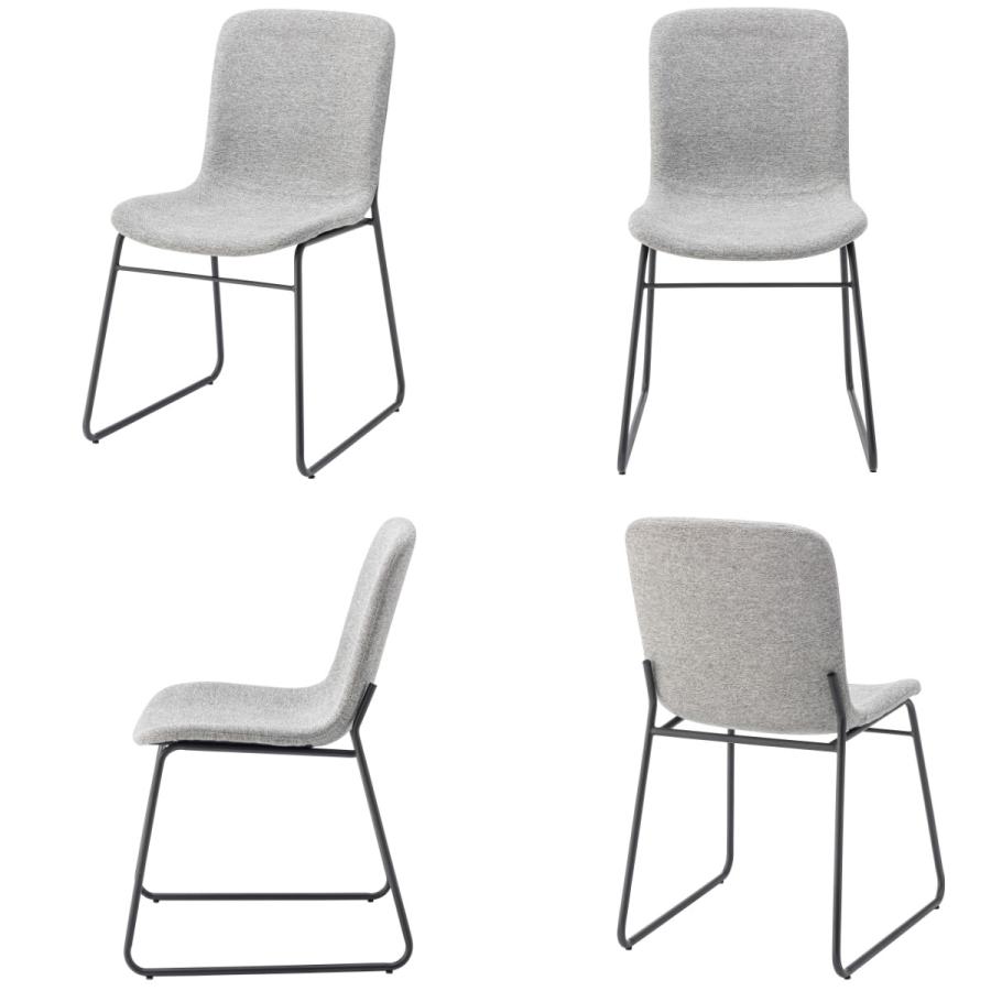 東谷 ダイニングチェア 同色2脚セット 座面高45cm スチール脚 （ 食卓