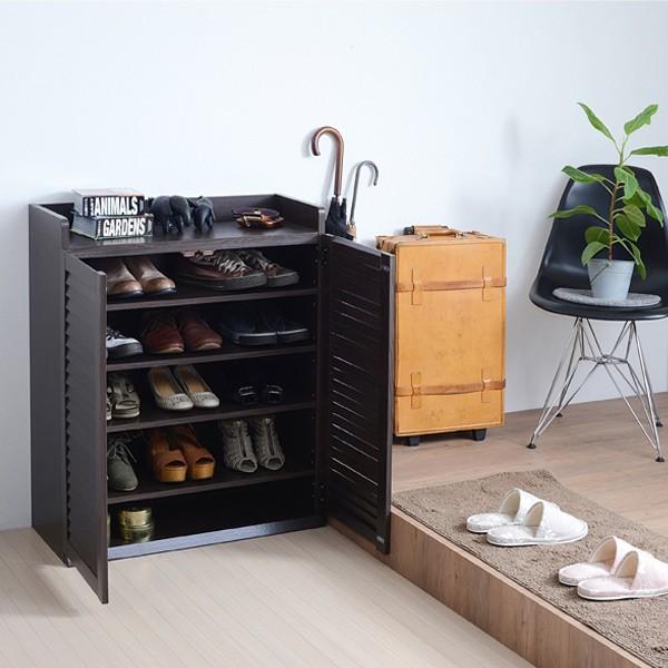 JK-PLAN（ジェイケイ・プラン） 下駄箱 幅75cm 1個 ルーバー 組立品